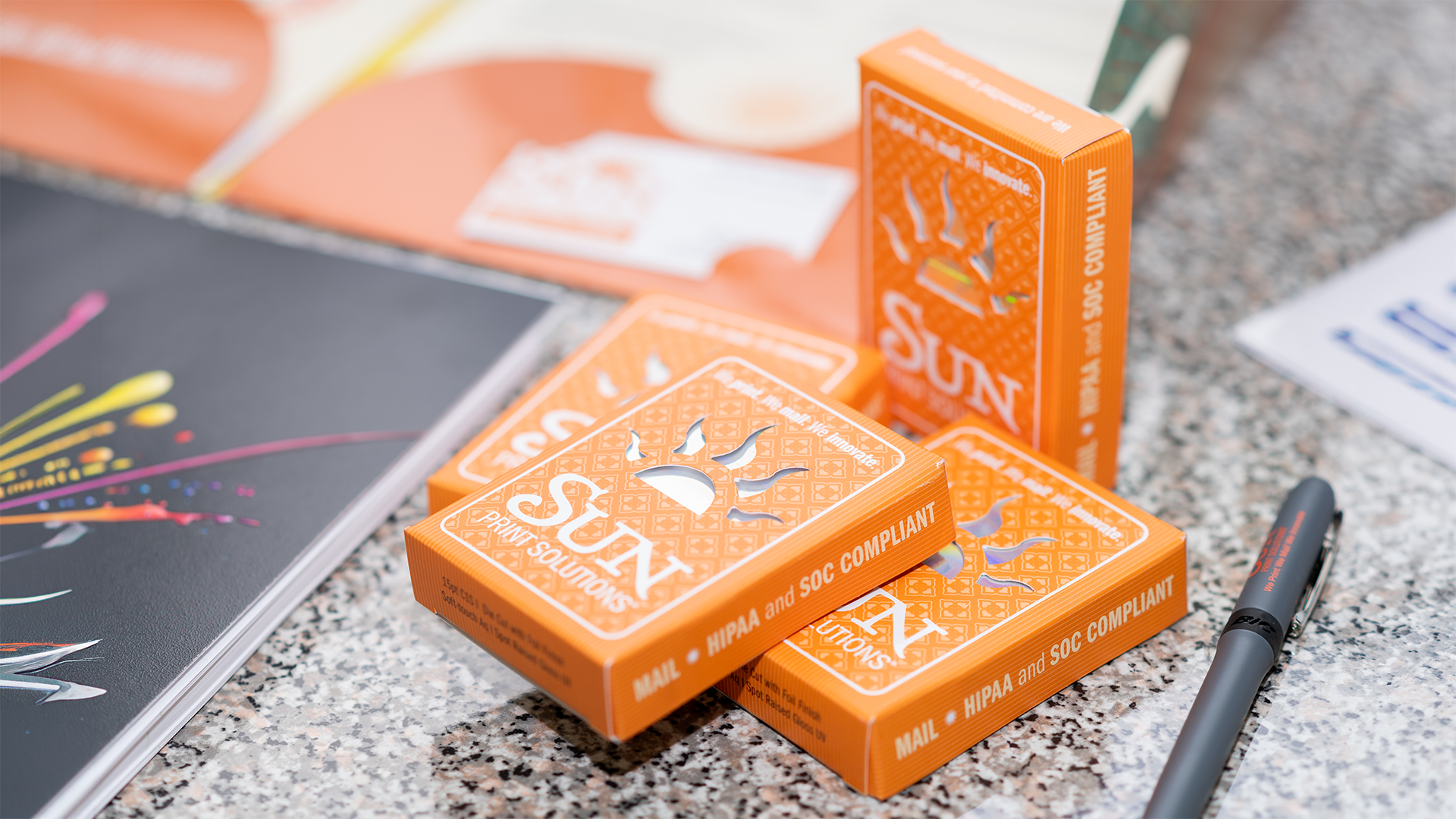 Sun Print Solutions branded packaging